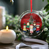 Personalized Glass Ornament - Christmas Gift For Grandma, Grandpa, Family - Our Grandkids Light Up Our Life