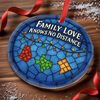 Personalized Glass Ornament - Christmas Gift For Mom, Dad, Family - Family Love, Across Every State