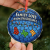 Personalized Glass Ornament - Christmas Gift For Mom, Dad, Family - Family Love, Across Every State