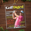 Personalized Photo Magazine Acrylic Ornament – Christmas Gift For Golfer, Golf Lovers – Master Of The Swing Arc
