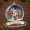 Personalized Acrylic Ornament – America 250th Anniversary, Christmas Gift For Family – Generations Of Freedom And Love