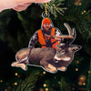 Personalized Photo Acrylic Ornament – Christmas Gift For Hunters, Hunting Lovers – Finding Joy In Simple Hobbies