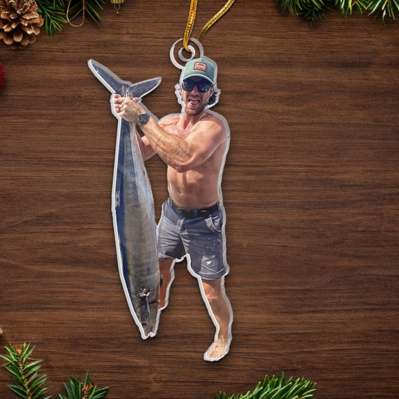 Personalized Photo Acrylic Ornament – Christmas Gift For Hunters, Fisherman, Yourself – Joy Found In Every Game
