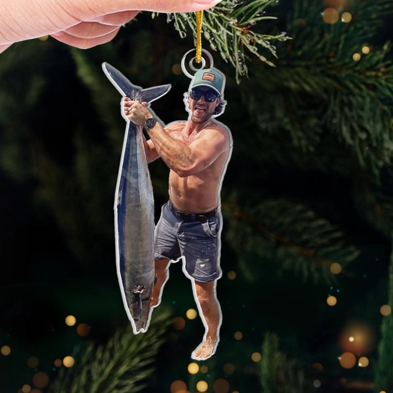 Personalized Photo Acrylic Ornament – Christmas Gift For Hunters, Fisherman, Yourself – Joy Found In Every Game