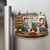Personalized Acrylic Fridge Magnet - Anniversary Gift For Couple, Camping Lovers - Living the Camp Life