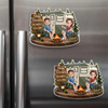 Personalized Acrylic Fridge Magnet - Anniversary Gift For Couple, Camping Lovers - Living the Camp Life