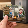 Personalized Acrylic Fridge Magnet - Anniversary Gift For Couple, Camping Lovers - Living the Camp Life
