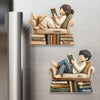 Personalized Acrylic Fridge Magnet - Gift For Book Lovers - Just One More Chapter