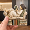 Personalized Acrylic Fridge Magnet - Gift For Book Lovers - Just One More Chapter