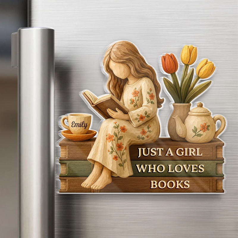 Personalized Acrylic Fridge Magnet - Gift For Book Lovers - One More Chapter Awaits