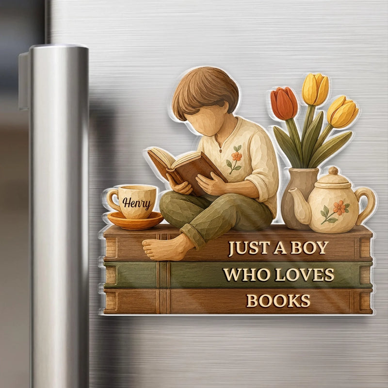 Personalized Acrylic Fridge Magnet - Gift For Book Lovers - One More Chapter Awaits