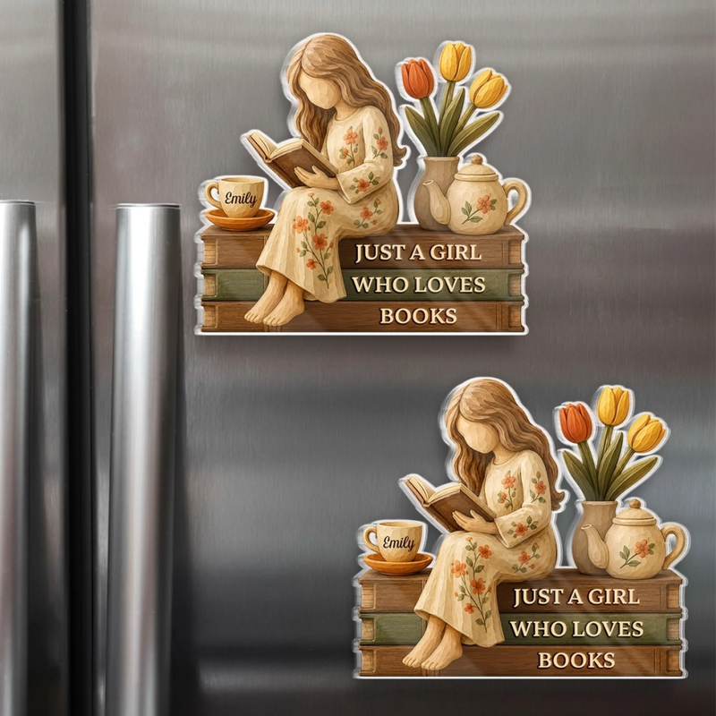 Personalized Acrylic Fridge Magnet - Gift For Book Lovers - One More Chapter Awaits