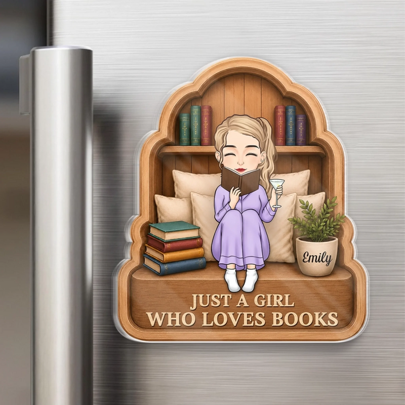 Personalized Acrylic Fridge Magnet - Gift For Book Lovers - Another Chapter Begins