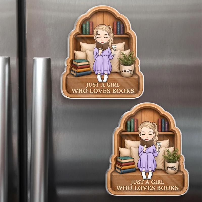 Personalized Acrylic Fridge Magnet - Gift For Book Lovers - Another Chapter Begins