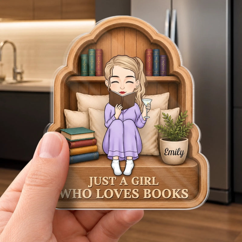 Personalized Acrylic Fridge Magnet - Gift For Book Lovers - Another Chapter Begins