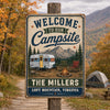 Personalized Home Decor Metal Sign – Summer, Anniversary Gift For Couple, Camping Lovers – Camp Life With You