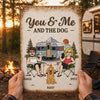Personalized Home Decor Metal Sign – Summer, Anniversary Gift For Couple, Camping Lovers, Pet Lovers – Camp More Love More