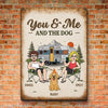 Personalized Home Decor Metal Sign – Summer, Anniversary Gift For Couple, Camping Lovers, Pet Lovers – Camp More Love More