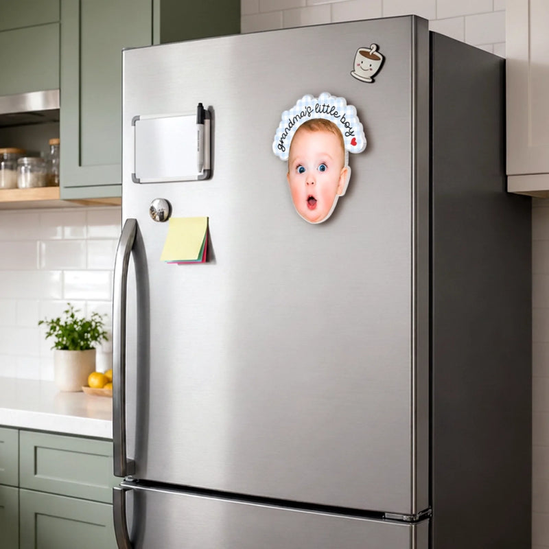 Personalized Photo Acrylic Fridge Magnet - Gift For Grandma, Grandpa, Family - My Little Sunshine