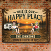 Personalized Home Decor Metal Sign - Summer, Anniversary Gift For Couple, Camping Lovers - Camping Is Better Together