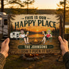 Personalized Home Decor Metal Sign - Summer, Anniversary Gift For Couple, Camping Lovers - Camping Is Better Together