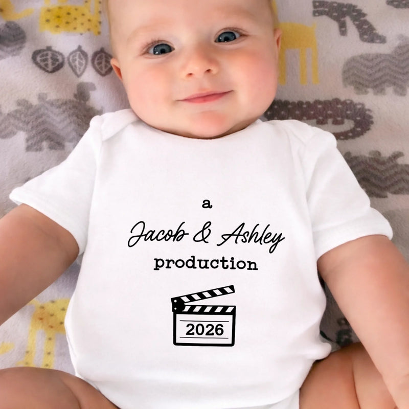 Personalized World Football Baby Onesie – Baby Shower Gift For New Parents – Presented by Love