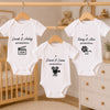 Personalized World Football Baby Onesie – Baby Shower Gift For New Parents – Presented by Love