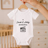 Personalized World Football Baby Onesie – Baby Shower Gift For New Parents – Presented by Love