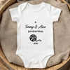 Personalized World Football Baby Onesie – Baby Shower Gift For New Parents – Presented by Love