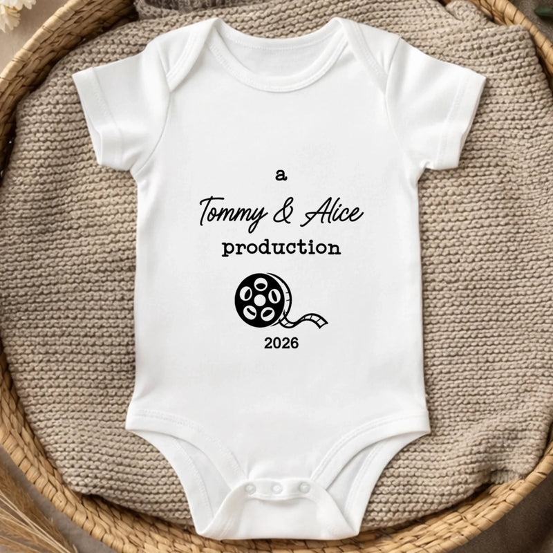 Personalized World Football Baby Onesie – Baby Shower Gift For New Parents – Presented by Love