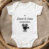 Personalized World Football Baby Onesie – Baby Shower Gift For New Parents – Presented by Love