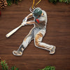 Personalized Photo Acrylic Ornament – Christmas Gift For Baseball Player, Baseball Lover – Chasing Joy One Game At A Time