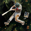 Personalized Photo Acrylic Ornament – Christmas Gift For Baseball Player, Baseball Lover – Chasing Joy One Game At A Time