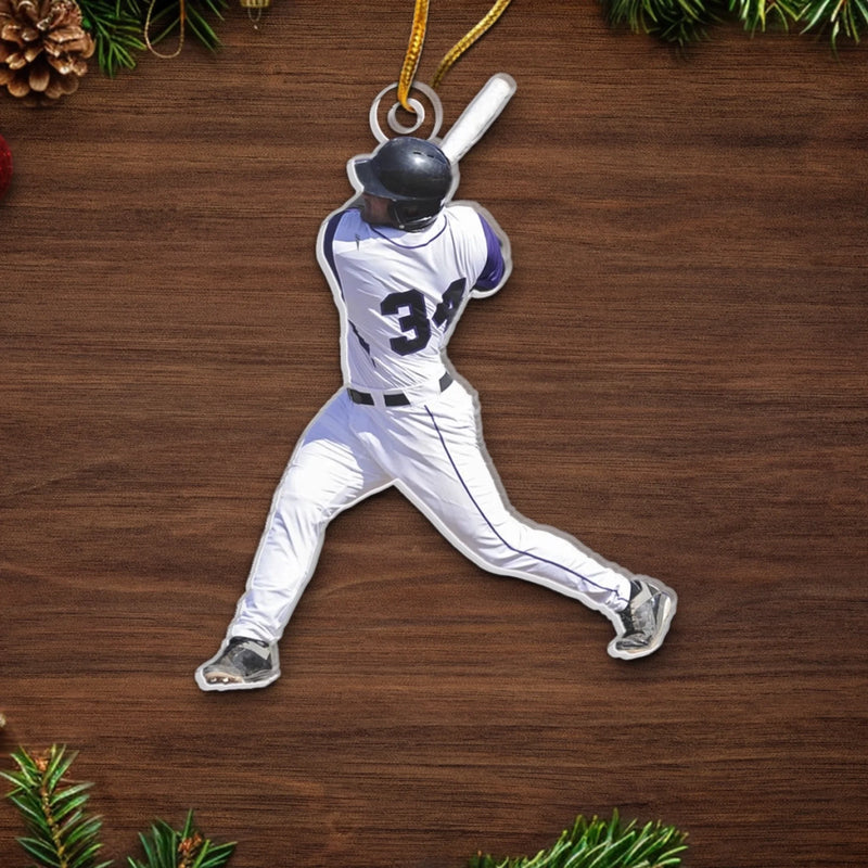 Personalized Photo Acrylic Ornament – Christmas Gift For Sport Lover – Sports Keep My Spirit Alive