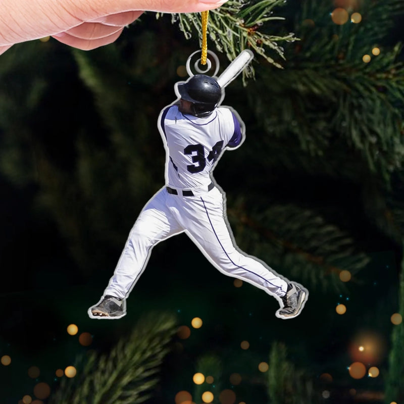 Personalized Photo Acrylic Ornament – Christmas Gift For Sport Lover – Sports Keep My Spirit Alive