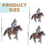 Personalized Photo Acrylic Ornament – Christmas Gift For Horse Rider, Horse Lover – Hobby That Moves The Soul