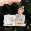 Personalized Photo Acrylic Ornament – Christmas, Sewing Gift For Craft Lovers - My Time My Happy Space
