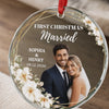 Personalized Glass Ornament – Christmas, Anniversary Gift For Couple – First Christmas Together