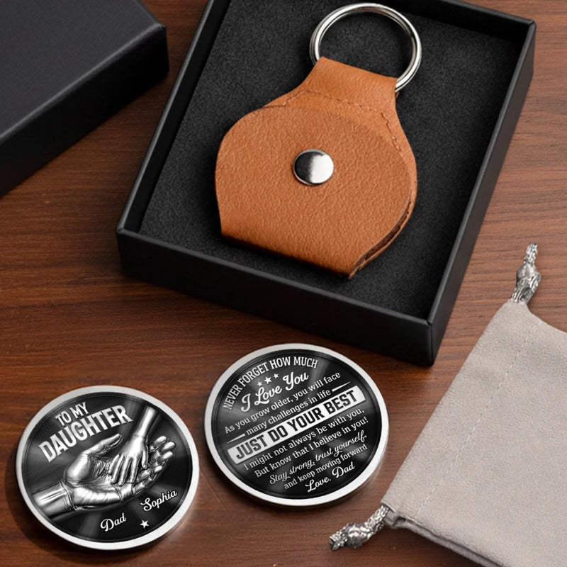 Personalized Pocket Hug – Gifts For Daughter – Keep Moving Forward Always