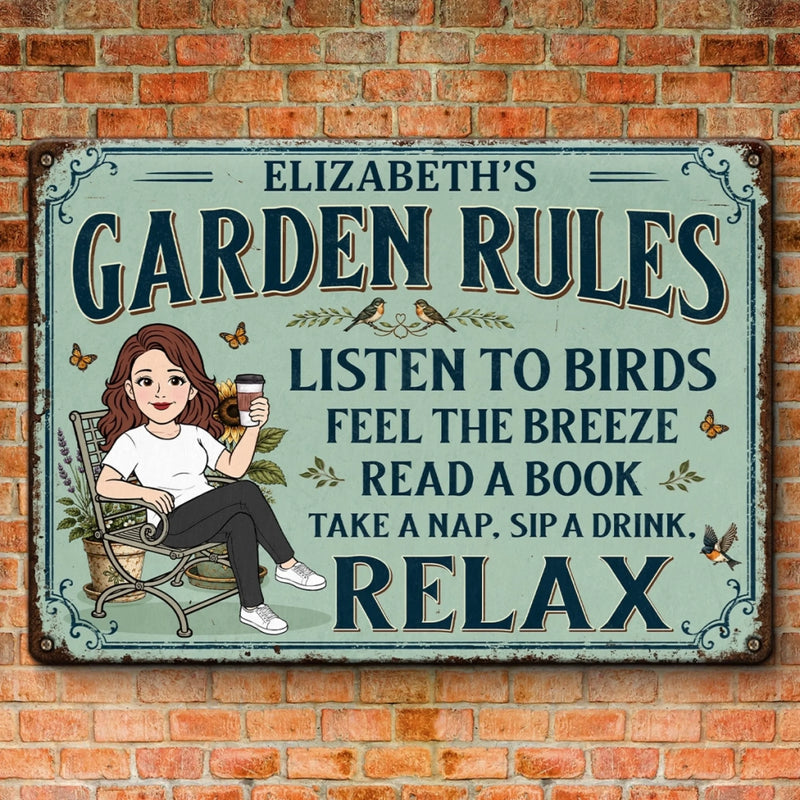 Personalized Home Decor Metal Sign – Gift For Garden Lovers, Plant Lovers – In My Garden Era