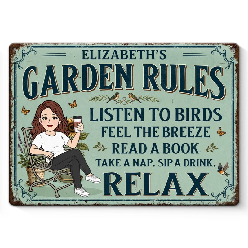 Personalized Home Decor Metal Sign – Gift For Garden Lovers, Plant Lovers – In My Garden Era