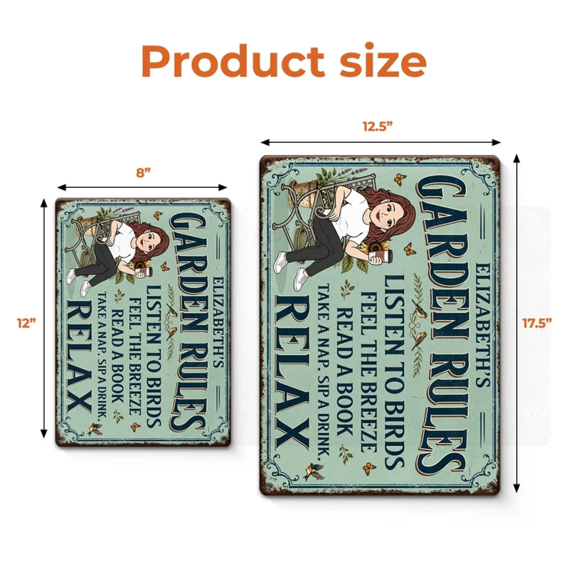 Personalized Home Decor Metal Sign – Gift For Garden Lovers, Plant Lovers – In My Garden Era