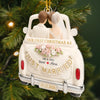 Personalized Acrylic Ornament – Christmas, Wedding Gift For Couple, Newlyweds – First Christmas, Forever Love