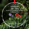 Personalized Glass Ornament - Christmas Gift For Sister, Bestie, Best Friend - If Friends Were Flowers, I'd Pick You