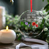 Personalized Glass Ornament - Christmas Gift For Sister, Bestie, Best Friend - If Friends Were Flowers, I'd Pick You