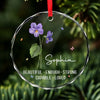 Personalized Glass Ornament - Christmas Gift For Sister, Bestie, Best Friend - Besties For Life, Soulmates Forever