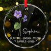 Personalized Glass Ornament - Christmas Gift For Sister, Bestie, Best Friend - Besties For Life, Soulmates Forever