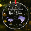 Personalized Glass Ornament - Christmas Gift For Sister, Bestie, Best Friend - Always Under The Same Sky