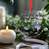 Personalized Glass Ornament - Christmas Gift For Sister, Bestie, Best Friend - Always Under The Same Sky
