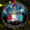 Personalized Glass Ornament - Christmas Gift For Sister, Bestie, Best Friend - A Journey Without An End